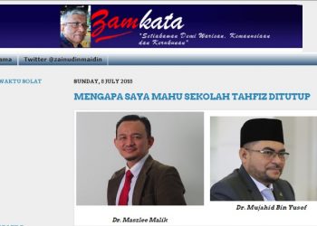 ASYRAF WAJDI: PERKASA SEKOLAH TAHFIZ, BUKAN TUTUP