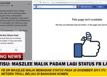 MASZLEE MALIK TELAH MERAMALKAN BELIAU AKAN MUNAFIK SEJAK 2013?