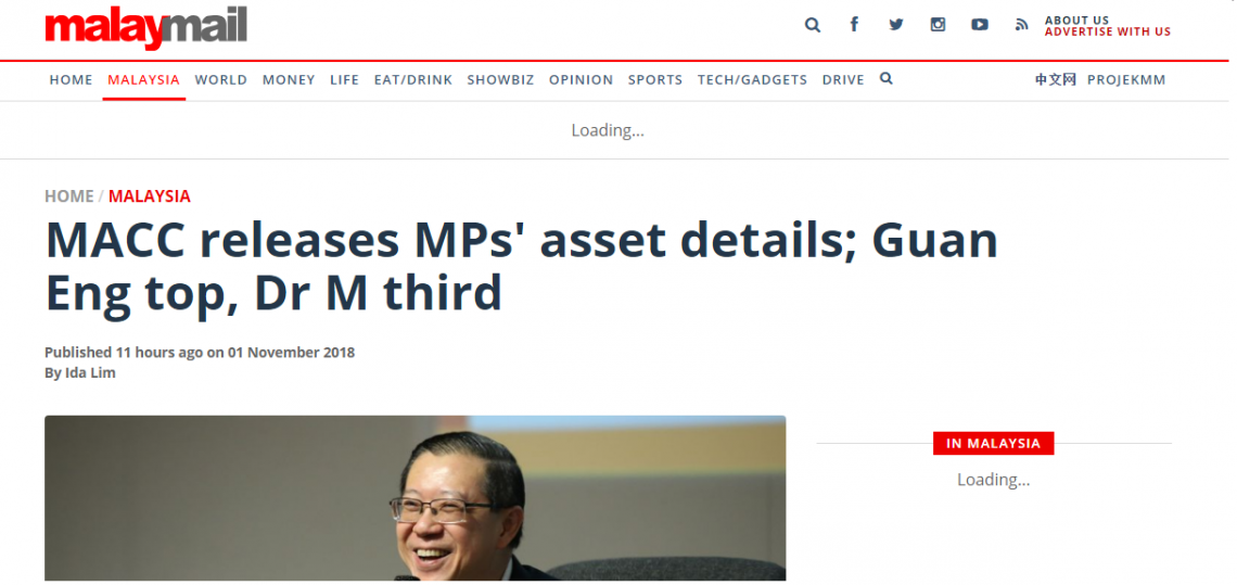 SPRM PAMERKAN ASET MENTERI, TIMBALAN MENTERI DAN AHLI-AHLI ...