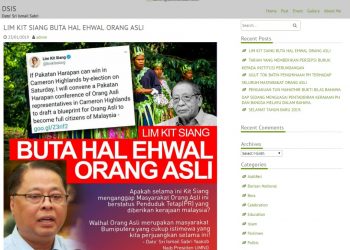 LIM KIT SIANG BUTA HAL EHWAL ORANG ASLI