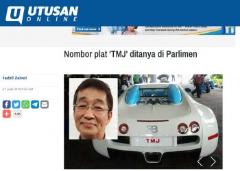 PUTRA MENYELAR TINDAKAN BIADAP AHLI PARLIMEN LABIS BERHUBUNG ISU NOMBOR PLAT DIRAJA