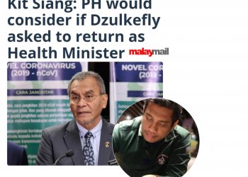 MENJUAL ILUSI KEHEBATAN MANTAN MENTERI KESIHATAN