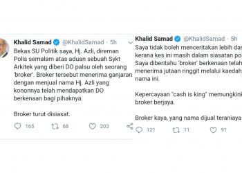 KHALID SAMAD SAHKAN BEKAS SETIAUSAHA POLITIKNYA DIREMAN TUDUHAN RASUAH