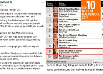 MANA SEJUTA RINGGIT WANG SUMBANGAN RAKYAT KEPADA GUAN ENG?