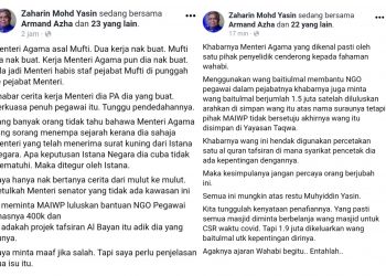 ZAHARIN DAKWA MENTERI AGAMA SALAH GUNA KUASA?