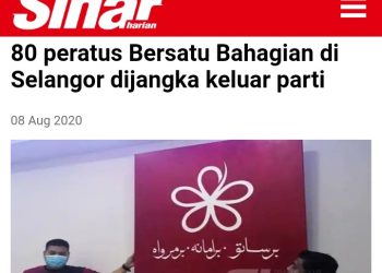 SOKONGAN AKAR UMBI SEMAKIN LEMAH, ADAKAH BERSATU MASIH MAHU TUNTUT BANYAK KERUSI?