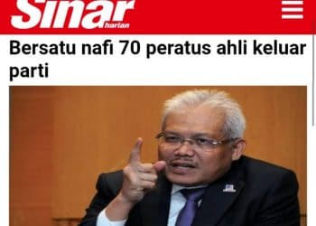 BERSATU MASIH MAHU NAFI “KAPAL SENDIRI HAMPIR TENGGELAM”?