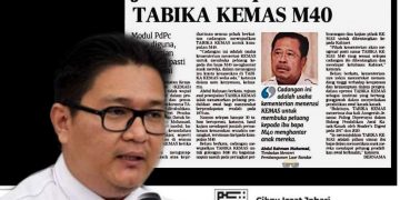 CADANGAN TABIKA KEMAS UNTUK GOLONGAN M40 AKAN WUJUDKAN JURANG ANTARA RAKYAT
