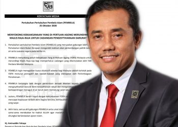 PEMBELA MENYOKONG KEBIJAKSANAAN YDP AGONG DALAM MENYELESAI ISU CADANGAN DARURAT