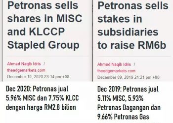 PENJUALAN ASET DAN PEGANGAN NEGARA MASIH BELUM SELESAI