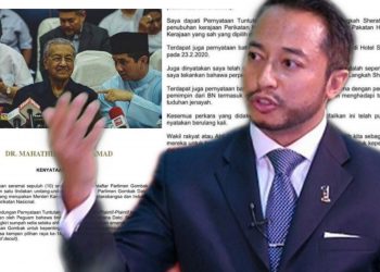 MAHATHIR DAN AZMIN BERLAKON BERGADUH, TERDESAK UNTUK SELAMATKAN DIRI