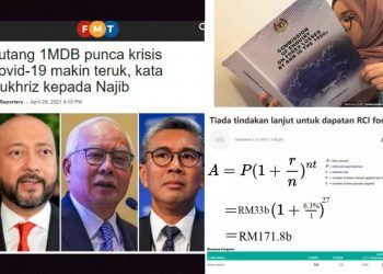 TUDUH HUTANG 1MDB PUNCA COVID-19 MENINGKAT, NAJIB ‘SEKOLAHKAN’ MUKHRIZ