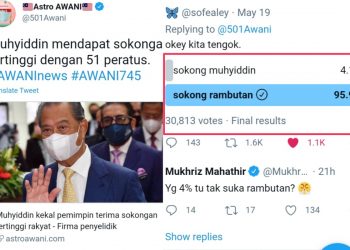 RAMBUTAN LEBIH POPULAR BERBANDING MUHYIDDIN