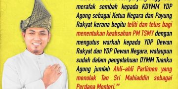 WIRA PUTRA MENJUNJUNG KASIH ATAS KETELUSAN DAN KETELITIAN TUANKU YDP AGONG