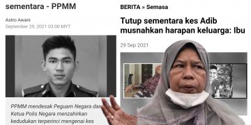 TIGA KERAJAAN SILIH BERGANTI NAMUN PEMBUNUHAN ADIB MASIH TIDAK TERSELESAI