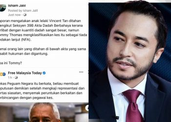 ISHAM JALIL PERTIKAI TINDAKAN TOMMY THOMAS LEPAS ANAK VINCENT TAN