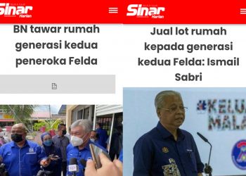 WARGA FELDA TUNTUT JANJI MANIFESTO PRN JOHOR LAKSANA RUMAH GENERASI KEDUA