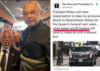 MEDIA BARAT DIKECAM HINA RAJA-RAJA, KETUA NEGARA LAIN TERMASUK YDP AGONG SEBAGAI “LESSER WORLD LEADERS”