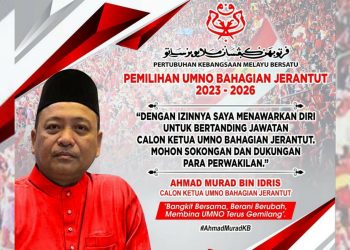 AHMAD MURAD TANDING JAWATAN KETUA BAHAGIAN JERANTUT
