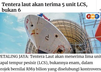 KERAJAAN PERPADUAN ‘TERPERANGKAP’ DALAM ISU LCS
