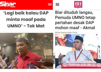 TOK MAT, AKMAL, AKAR UMBI TETAP MAHU DAP MINTA MAAF
