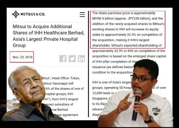 ANTARA KEROSAKAN MAHATHIR LAKUKAN, JUAL PEGANGAN KHAZANAH DALAM IHH BERHAD