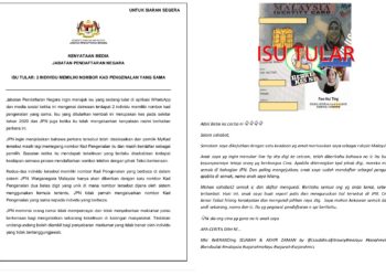 PENJELASAN JPN MENGENAI 2 INDIVIDU MILIKI NOMBOR KAD PENGENALAN SAMA