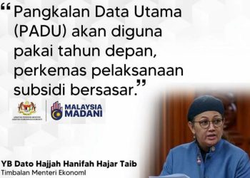 PANGKALAN DATA UTAMA (PADU) DIWUJUDKAN, USAHA MEMPERKEMAS SUBSIDI BERSASAR
