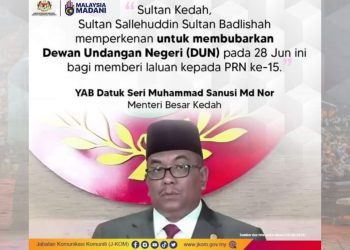 DUN KEDAH BUBAR 28 JUN 2023