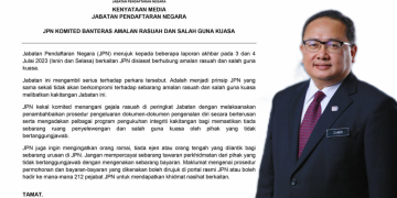 JPN KOMITED BANTERAS AMALAN RASUAH DAN SALAH GUNA KUASA