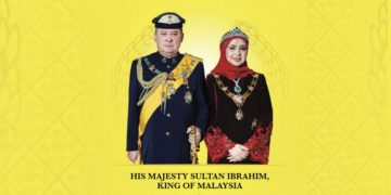 SULTAN IBRAHIM SULTAN ISKANDAR, YDP AGONG KE-17 BERANGKAT KE ISTANA NEGARA