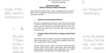 SAMBUTAN 50 TAHUN BN DI PWTC PADA 7 DISEMBER 2024