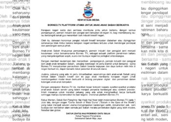 BORNEO.TV PLAFTFORM UTAMA UNTUK ANAK-ANAK SABAH BERKARYA